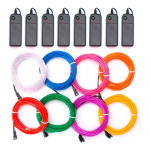 Luz Led Neon Decoracion Cotillon Fiestas Ropa Auto 2 Metros - Imagen 9