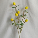 Plantas Artificiales Decorativas Rama De 6 Frutos Limonero - Imagen 2