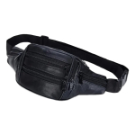 Riñonera En Cuero Pu Unisex Varios Bolsillos Ajustable - Imagen 4