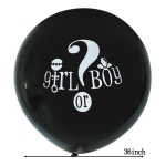 Globo Fiesta De Revelacion De Genero Bebe Baby Shower 90cm - Imagen 2