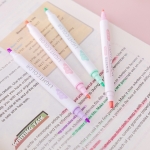 Pack X 6 Marcadores Resaltadores Doble Punta + Estuche - Imagen 3