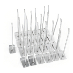 Ganchos Exhibidores 10 Cm Para Panel Ranurado Reforzados Color Gris - Imagen 6