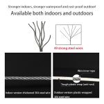 Tender Retractil Ropa Para Pared Cuerda De Acero 4,2mts 20kg - Imagen 5