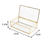 Organizador Joyero Caja Vidrio Estilo Nordico Decoracion - Imagen 2