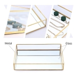 Set X2 Bandejas De Metal Para Organizar Maquillaje Joyas - Imagen 7