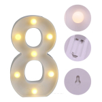 Numeros Luces Led Light Decoración Fiestas, Cumpleaños - Imagen 23