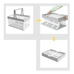 Canasto Cesto Plegable Supermercado Organizacion Mediano - Imagen 5