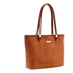 Cartera Bolso De Mano Para Mujer Nobuck Para Dama Grande - Imagen 4