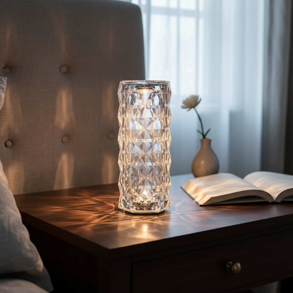 D_732058-MLA98337350891_112025-F.jpg Lampara Veladora Recargable Rgb Led Decorativa Cont Remoto Estructura Transparente Pantalla Transparente - Imagen 1