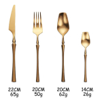 Juego De Cubiertos De Acero Inoxidable Dorados - Imagen 2