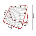 Arco Acero Rebotador Pelota P/ Entrenamiento Futbol Deporte Color Naranja - Imagen 9