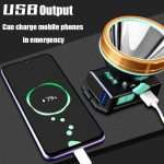 Linterna Minero Cabeza Recargable T6 Usb Ilumina 500mts - Imagen 6
