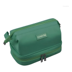 Necesser Cosmeticos Cartuchera Gran Capacidad Dos Pisos - Imagen 6