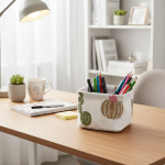 Cesto Canasta Plegable Organizador Escritorio Cosméticos - Imagen 9