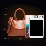 Bolso Cartera Mujer Vintage Simple Elegante Gran Capacidad - Imagen 15