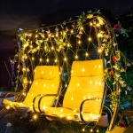 Cortina Red Cálida 220 Led 2x2 Metros Boda Fiesta Decoración - Imagen 6