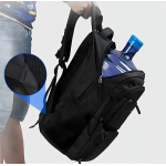 Mochila Urbana Impermeable Para Estudiante Viaje Y Notebook Diseño De La Tela Gris - Imagen 3