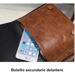 Mochila Bolso Retro Vintage Doble Bolsillo Gran Capacidad - Imagen 19