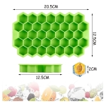 Hielera Cubetera 37 Hielos Gourmet Molde Silicona Con Tapa - Imagen 4