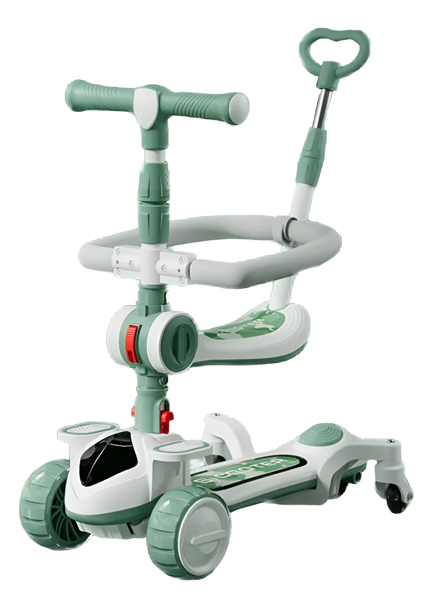 D_744618-MLU94762551842_102025-F.jpg Monopatin Infantil 3en1 Plegable C/luces Y Palanca De Empuje - Imagen 1