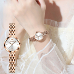 Reloj De Pulsera Mujer Análogo Con Malla De Acero Inox - Imagen 11