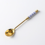 Cucharitas Metal Y Cerámica Café Té Copetín Decorativas - Imagen 25