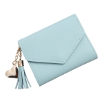 Billetera Dama Tarjetero Con Cierre En Cuero Pu - Lisa - Imagen 6