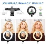 Tripode Anillo Luz Led Selfie Maquillaje Fotos C/ Control - Imagen 6