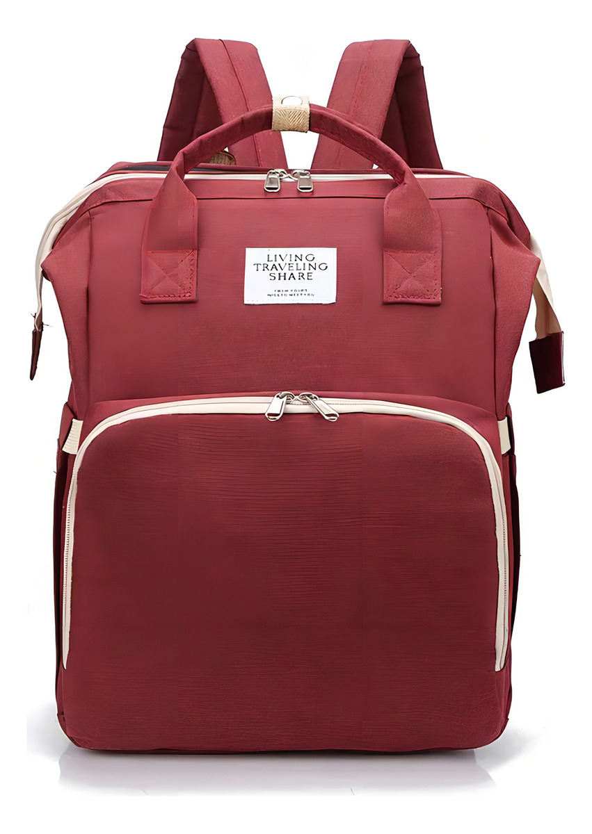 D_747109-MLA99936193419_112025-F.jpg Cuna Bolso Maternal Bebé Cambiador 26lts Calidad Premium Color Bordó - Imagen 1