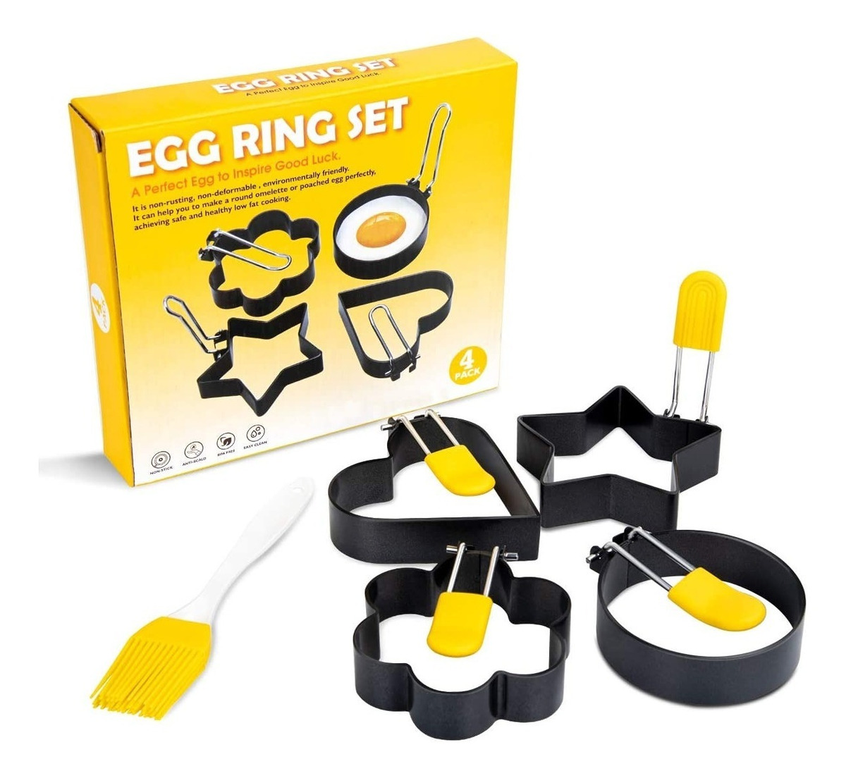 D_748832-MLU47323973168_092021-F.jpg Moldes Cocina Antiadherentes Para Huevo Frito Y Panqueques - Imagen 1