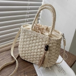 Bolso Cartera Vintage Tejido A Mano Veraniego - Imagen 7