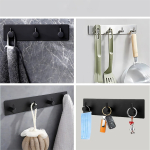 Soporte Triple Gancho Para Pared Toallero Pared Accesorio - Imagen 8