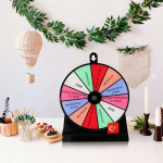 Rueda De Premios Giratoria Con Soporte 12 Ranuras - Imagen 4