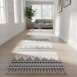 Alfombras Nórdicas Vintage Con Borlas Flecos Textil 90 Cm Diseño De La Tela Opción 1 - Imagen 2