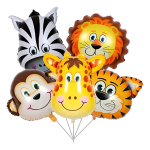 Globos Metálicos Helio Para Cumpleaños Setx2 Animales Selva - Imagen 2