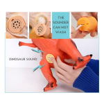 Dinosaurio De Juguete Gigante Goma Flexible Con Sonido - Imagen 18