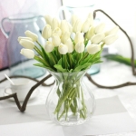 Flores Artificiales Decorativas Ramo De 5 Flores Tulipanes - Imagen 19