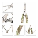 Pinza Pesca Acero Inox. Saca Anzuelo, Corta Tanza, 16cm - Imagen 2