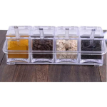 Especiero Dispensador De Cristal Para Condimentos Cocina Color Transparente - Imagen 2
