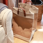 Cesto Para Ropa Sucia Gran Capacidad Yute+pu Plegable - Imagen 5