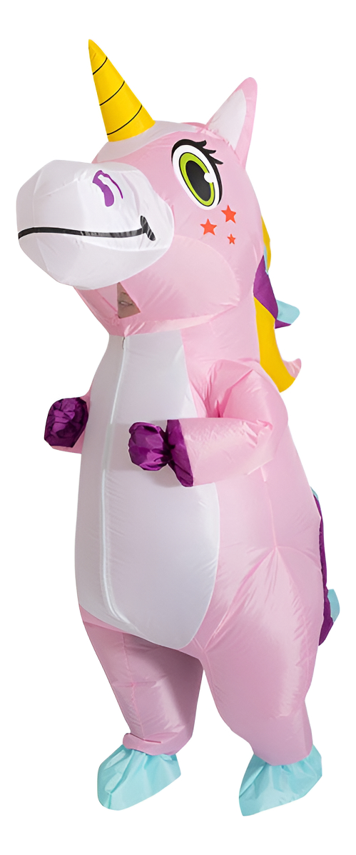 D_753730-MLU95807447289_102025-F.jpg Disfraz Inflable Unicornio De Adulto 144 Cm + Inflador - Imagen 1