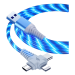 Cable Carga Usb Led Para Apple + Usb-c + Micro Usb - Imagen 9