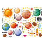 Vinilo Adhesivo Decorativo Infantil Astronautas - Imagen 2