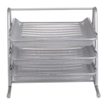 Organizador Set Escritorio De Metal Bandeja Triple - Imagen 4