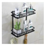 Organizador Ducha Doble Estante Baño Inoxidable Aluminio - Imagen 2