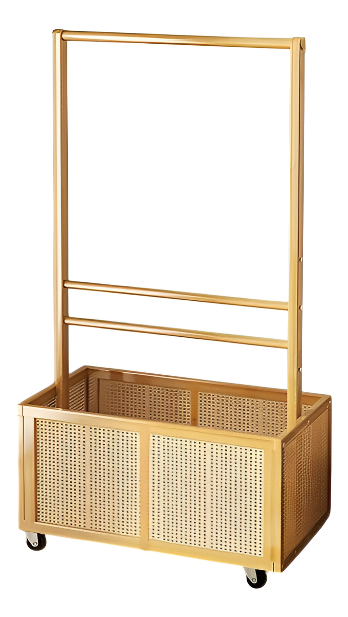 D_754868-MLA96264958454_102025-F.jpg Perchero Con Baúl De Madera Multifuncion Movil Con Ruedas Color Marrón - Imagen 1