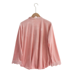 Pijama Terciopelo Para Dama De Invierno 2 Piezas Con Encaje - Imagen 10
