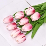 Flores Artificiales Decorativas Ramo De 5 Flores Tulipanes - Imagen 11