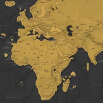 Mapa Para Raspar Mapamundi Scratch Map 82x59 Viajeros Regalo - Imagen 6