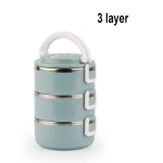 Lanchera Térmica Vianda Triple De Acero Inoxidable 2.1 Lts - Imagen 10